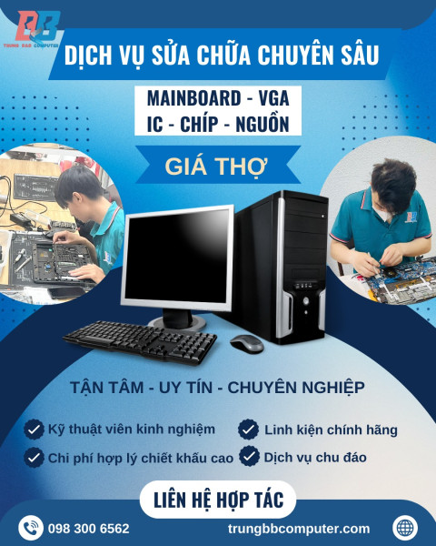 TRUNG B&B COMPUTER RẤT HÂN HẠNH ĐƯỢC HỢP TÁC VỚI CỬA HÀNG/TRUNG TÂM DỊCH VỤ VÀ ANH EM KỸ THUẬT